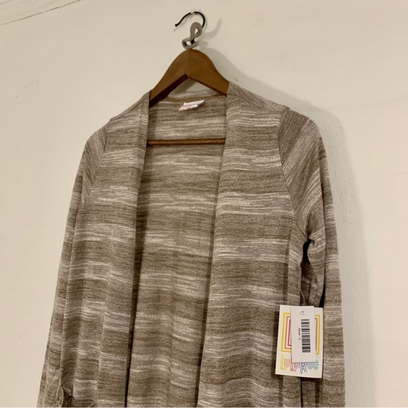 LuLaRoe Sarah Size Small Gray Cardigan Robe - Picture 5 of 9